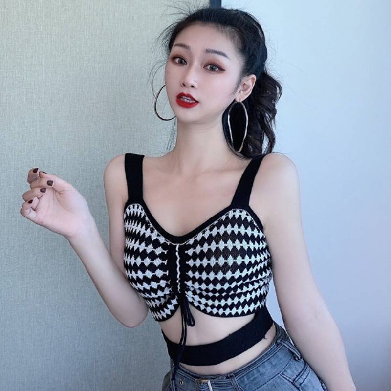 [A & X] Áo Hai Dây Dệt Kim Kiểu Rỗng Thời Trang Quyến Rũ 2022 Dành Cho Nữ | BigBuy360 - bigbuy360.vn