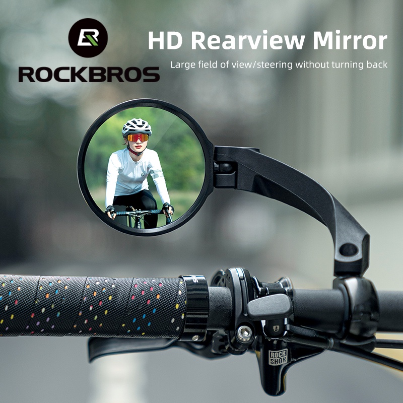 [Fulfilled by Shopee]Gương chiếu hậu ROCKBROS 360 độ có thể gấp gọn tùy chỉnh tiện dụng cho xe đạp leo núi