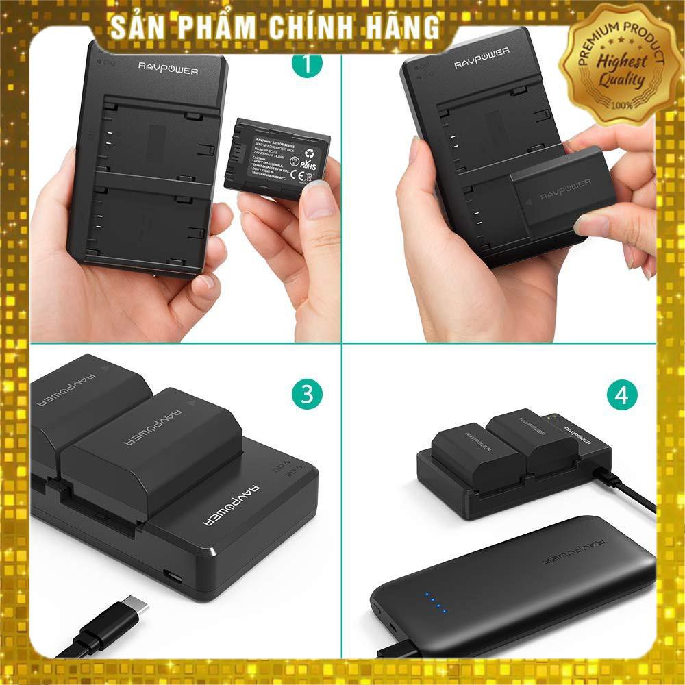 - Bộ pin sạc máy ảnh Sony FZ-100 Ravpower BC018, dung lượng 2000mAh