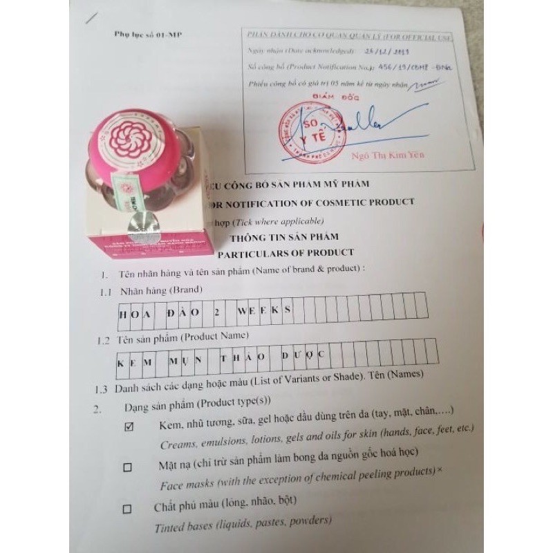 [FREESHIP] KEM MỤN THẢO DƯỢC HOA ĐÀO | BigBuy360 - bigbuy360.vn