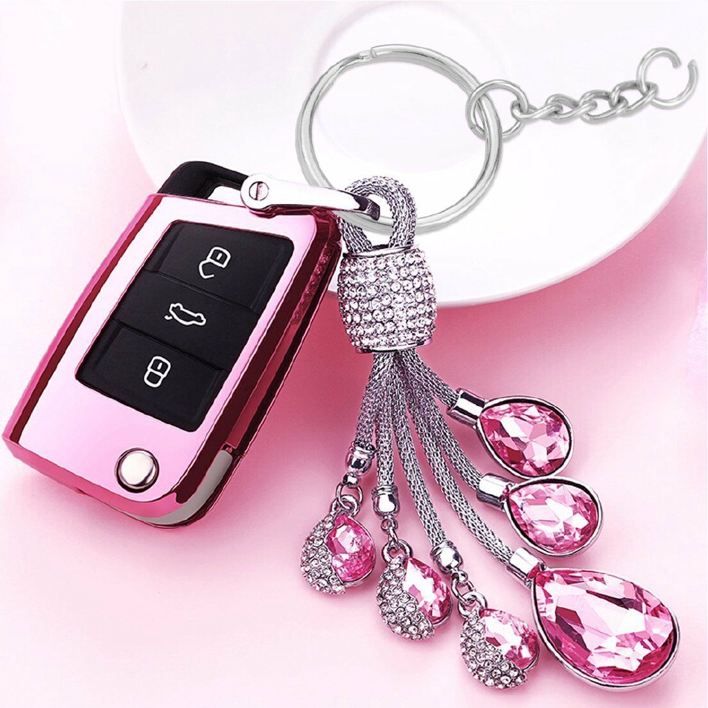 Set 100 giá đỡ chìa khóa màu bạc kèm móc khóa diy tiện dụng