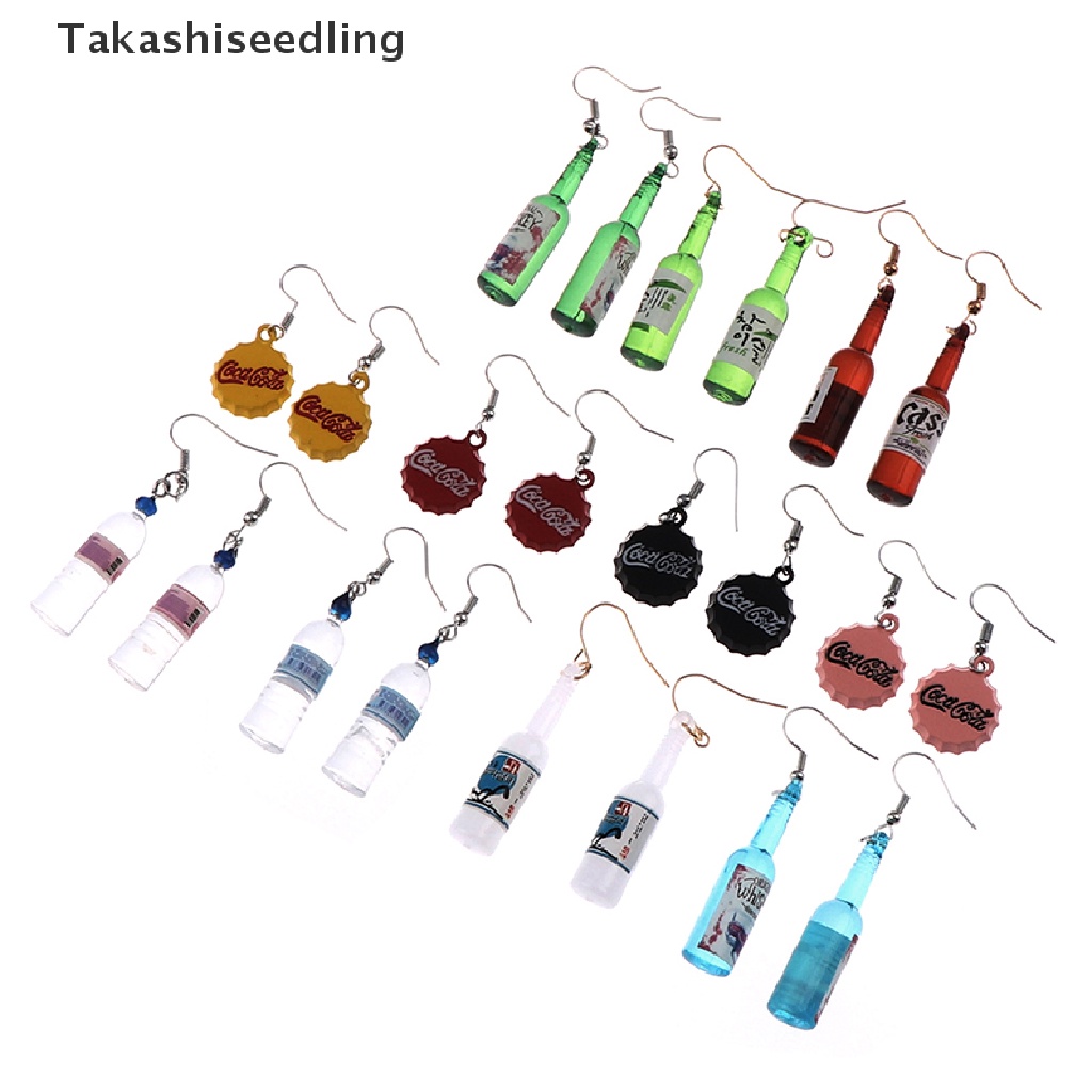 1 Cặp Bông Tai Handmade Hình Chai Bia Độc Đáo