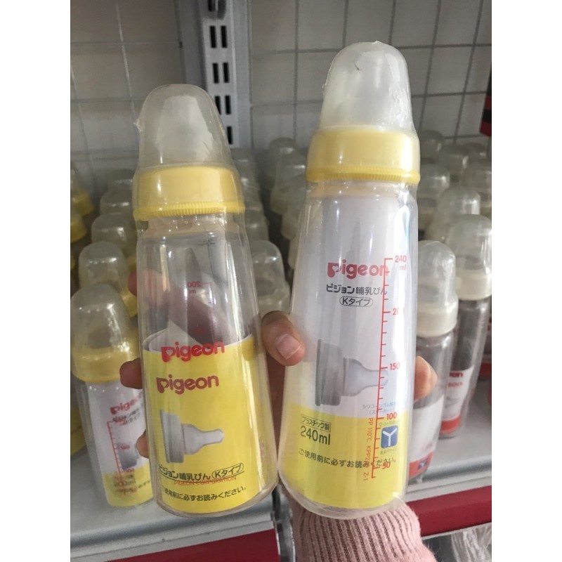 Bình sữa Pigeon Nội Địa Nhật cổ hẹp 200ml, 240ml