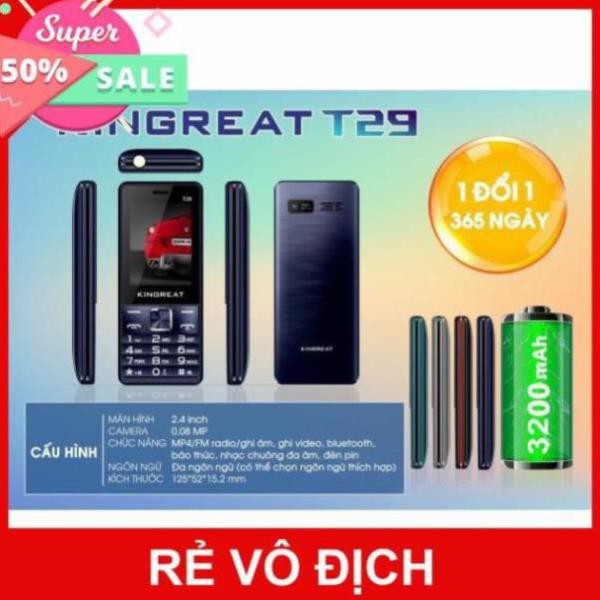[XK][FREESHIP] ĐIỆN THOẠI KINGREAT 2 SIM T28, T29 FULLBOX (MÀN HÌNH LỚN, PIN TRÂU) [HCM] | BigBuy360 - bigbuy360.vn