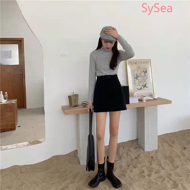 Chân váy chữ a lưng cao thời trang mùa xuân dành cho nữ