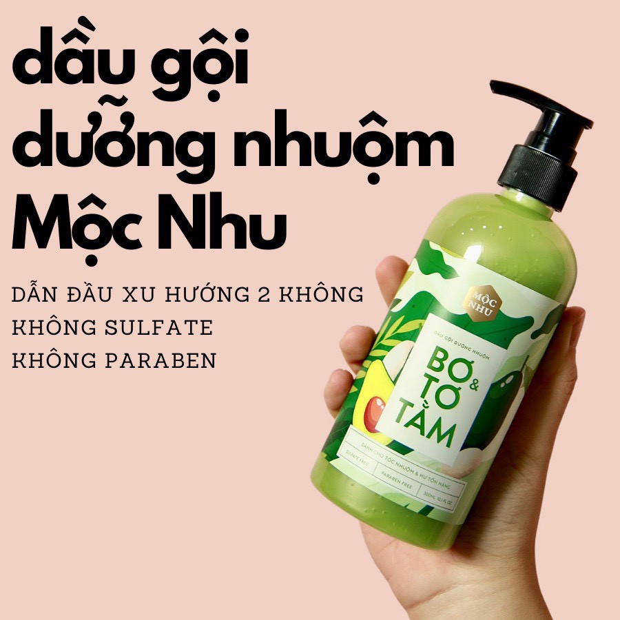 Combo Dầu Gội Phủ Bạc Cà Phê Đen Mộc Nhu Và Dầu gội Dưỡng Nhuộm Mộc Nhu, Phủ Đen Tóc Bạc Sau 5 Phút Gội Tại Nhà, 280Gram