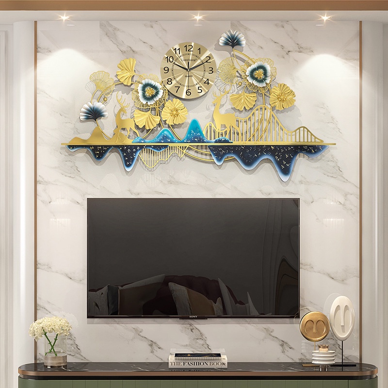 Đồ Nội Thất Đồng Hồ Treo Tường, Đồng Hồ Trang Trí Decor Vòng Mã 2938