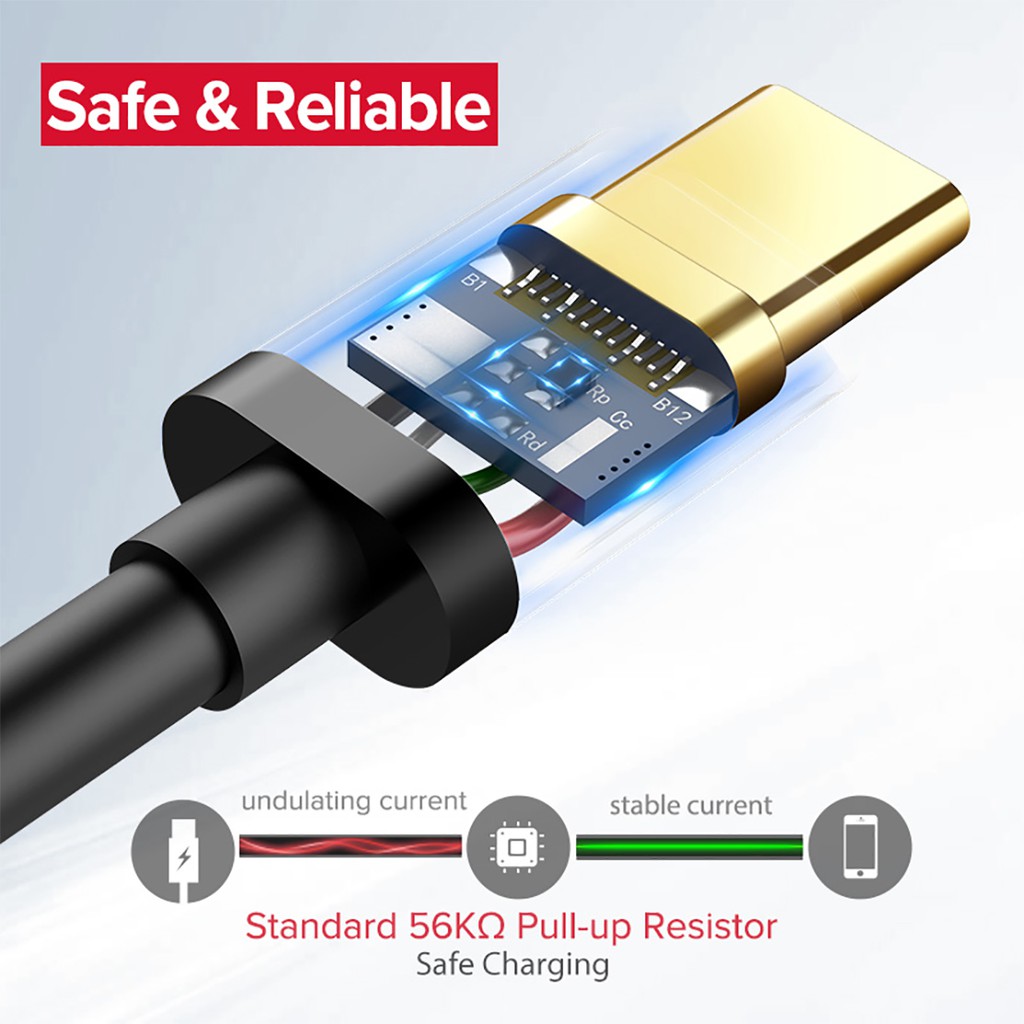 Cáp Sạc USB Type-C Cao Cấp UGREEN US141