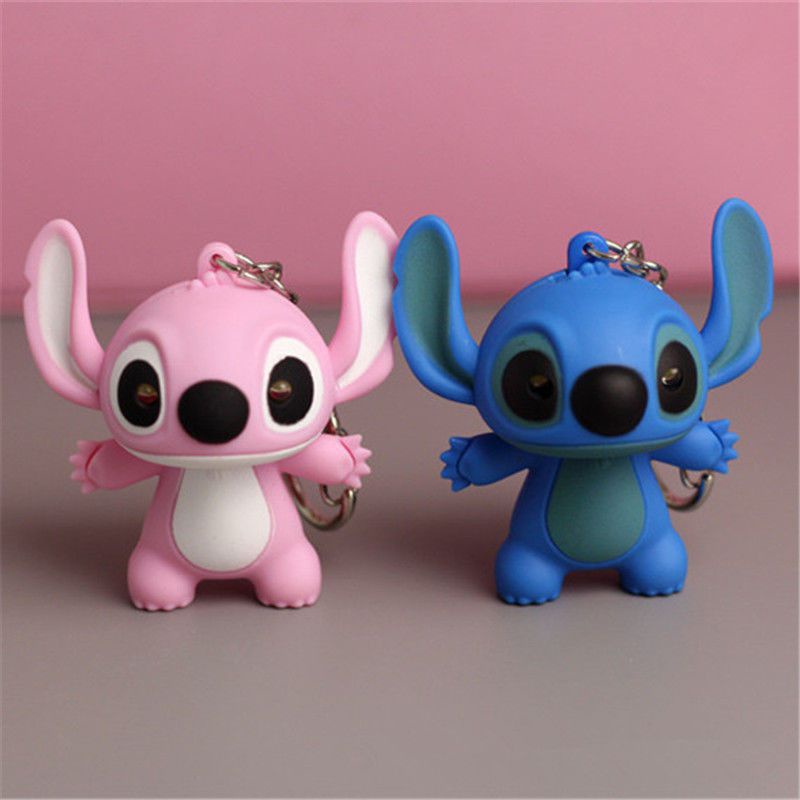 Móc Khóa Hình Nhân Vật Hoạt Hình Stitch Đáng Yêu Lilo &amp; Stitch Có Đèn