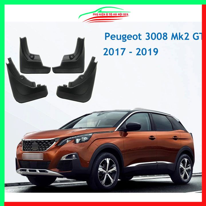 Bộ 4 chắn bùn Peugeot 3008 2017-2019 chuẩn theo xe