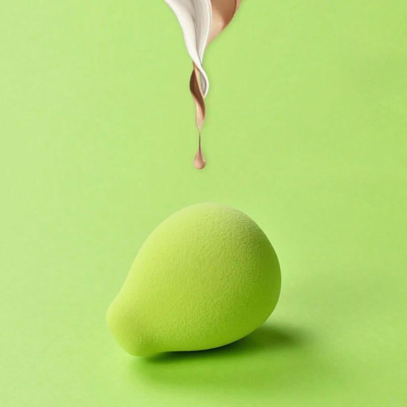 Bông mút tán nền siêu mịn gấp 8 lần xanh matcha thiết kế chuyên nghiệp trang điểm | BigBuy360 - bigbuy360.vn