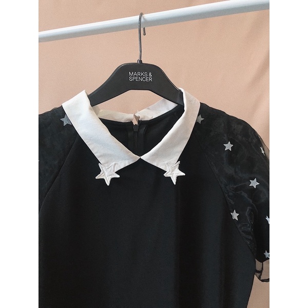 Đầm ngôi sao cổ petter pan freesize