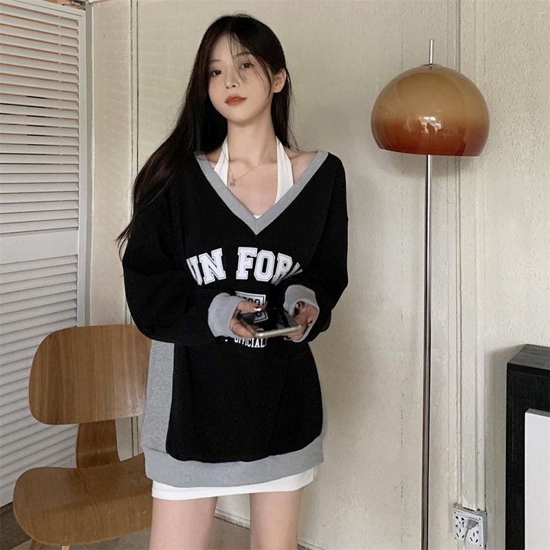 Áo sweater trễ vai dày dặn phong cách Hàn Quốc thời trang thu đông 2021 | BigBuy360 - bigbuy360.vn