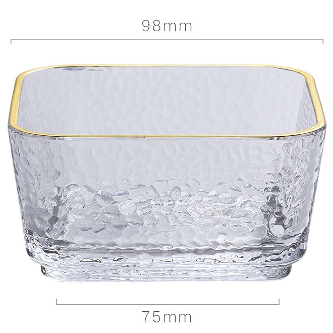 Chén thủy tinh vuông