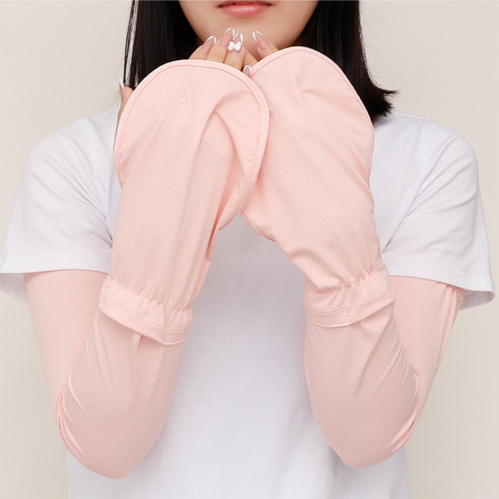 Bao tay chống nắng nam nữ Găng tay đi nắng chống nóng ngăn tia UV hiệu quả cao cấp