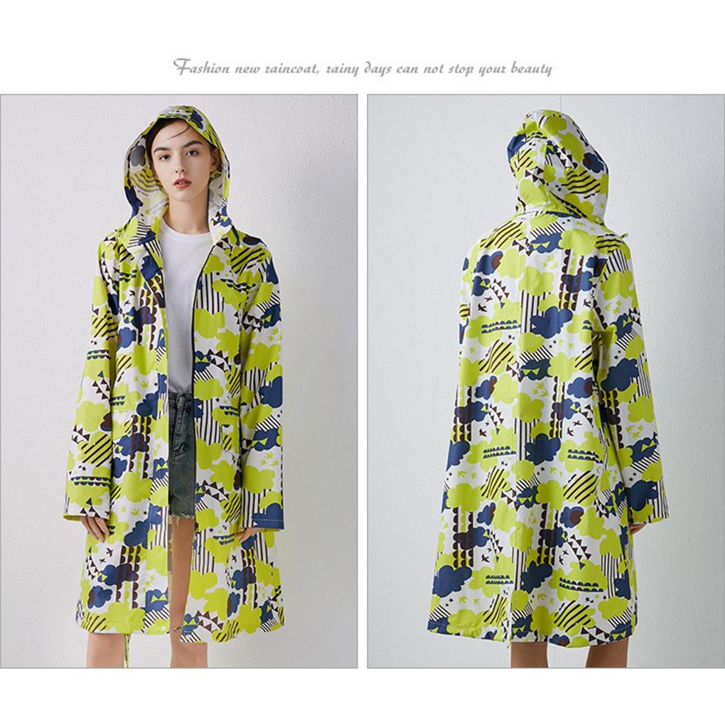 Áo Mưa Dáng Dài Mỏng Thoáng Khí Chống Thấm Nước Có Nón Trùm Thời Trang Cho Nam Và Nữ