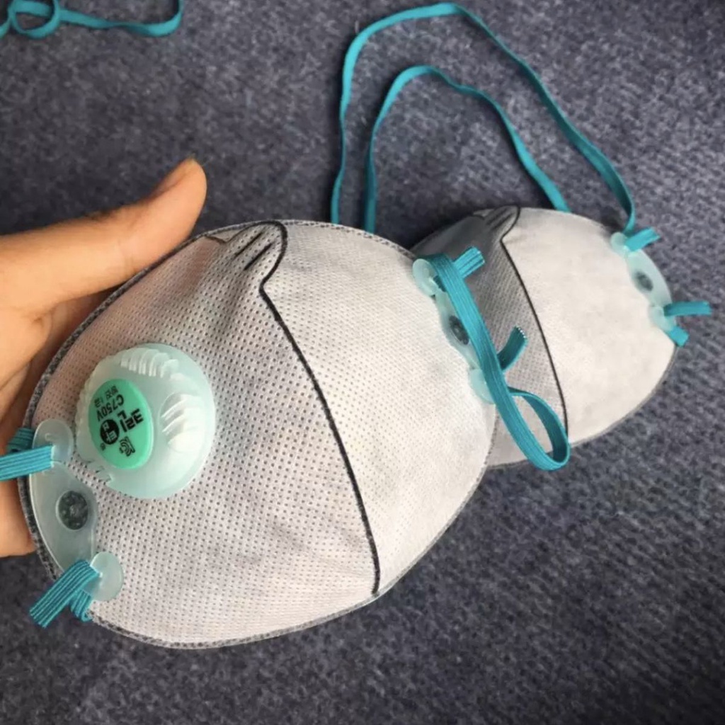 Khẩu trang DOBU C750V hàn quốc lọc bụi chống độc có van | BigBuy360 - bigbuy360.vn