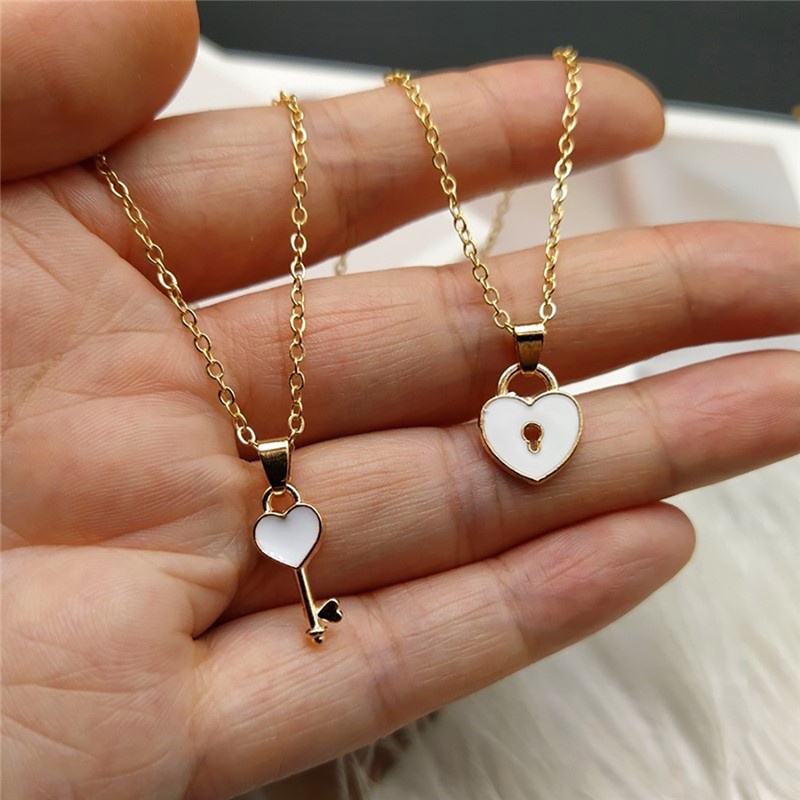 Vòng cổ Kim Loại Mặt Hình Ổ Khóa Ổ Khóa Thời Trang