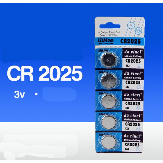 [Mã FAMARAL2 giảm 10K đơn 50K]Combo vỉ (5 viên pin) cho đồng hồ điện tử CR2016 CR2025 Lithium Battery 3V