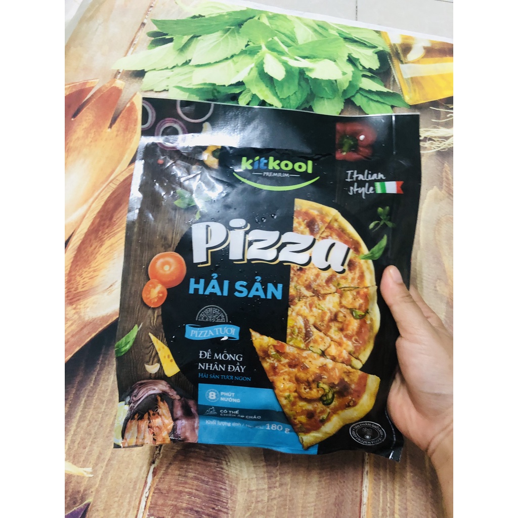 Bánh pizza vị hải sản đặc biệt gói 140g, size 15