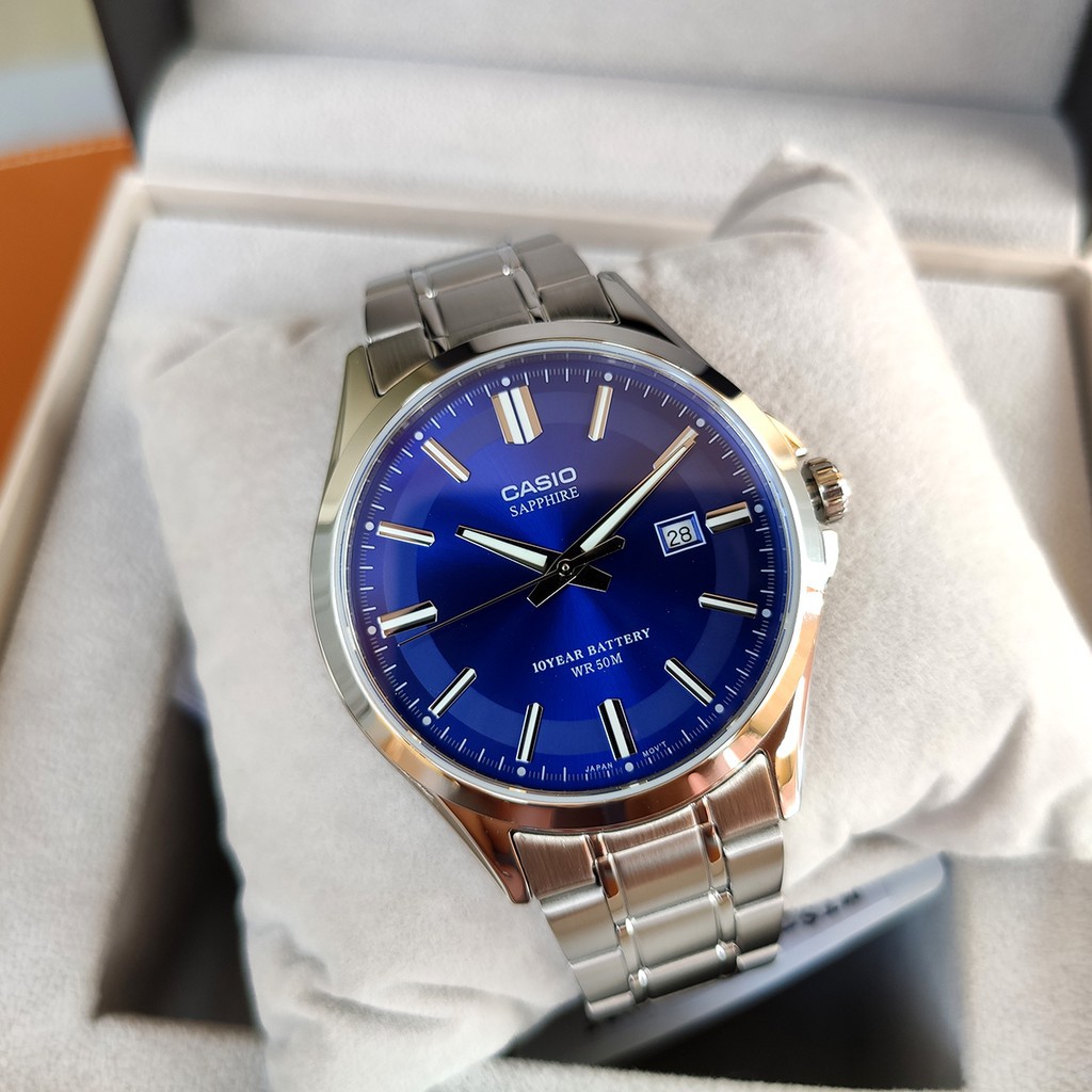 Đồng hồ Casio Nam 💖𝐅𝐑𝐄𝐄𝐒𝐇𝐈𝐏💖 Đồng hồ Casio MTS-100 kính sapphire chống xước pin 10 năm chính hãng | BigBuy360 - bigbuy360.vn