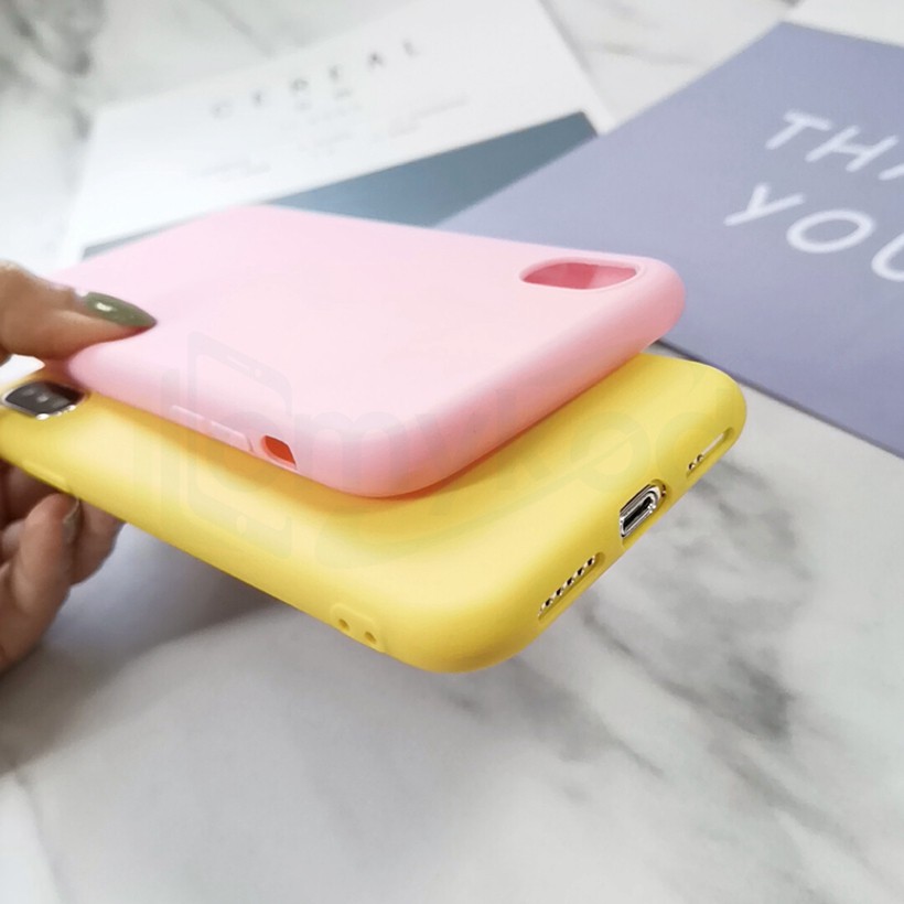 Ốp điện thoại màu trơn siêu mỏng dành cho iPhone SE 2020 7 8 XR Xs Max | BigBuy360 - bigbuy360.vn