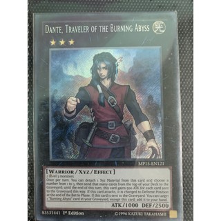 Bài yugioh:dante,traveler of the burning abyss