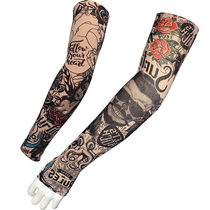 Găng Tay Chống Nắng Hình Xăm Tattoo - Mẫu Đẹp Cực Ngầu