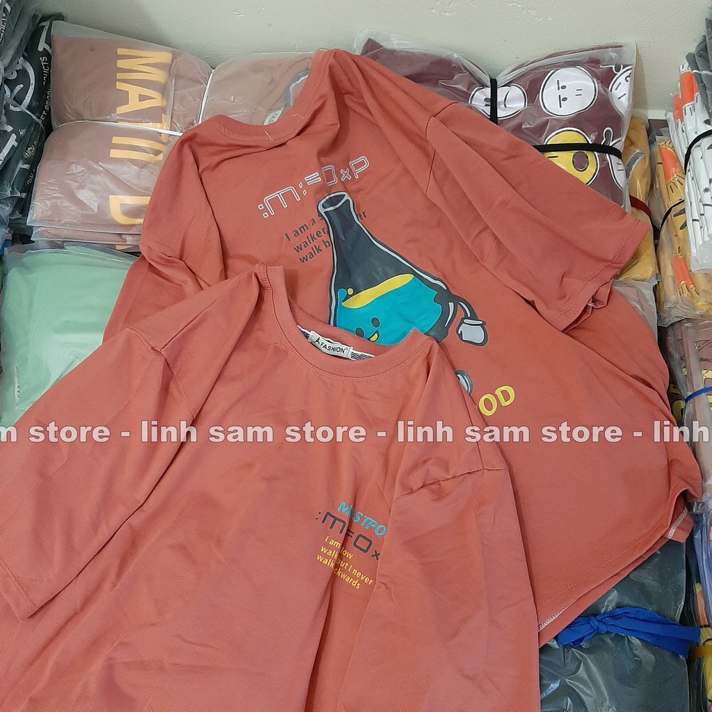 Áo thun nữ tay lỡ freesize - phông form rộng Unisex, mặc cặp, nhóm, lớp in chữ MASTPOD MÀU HỒNG | BigBuy360 - bigbuy360.vn