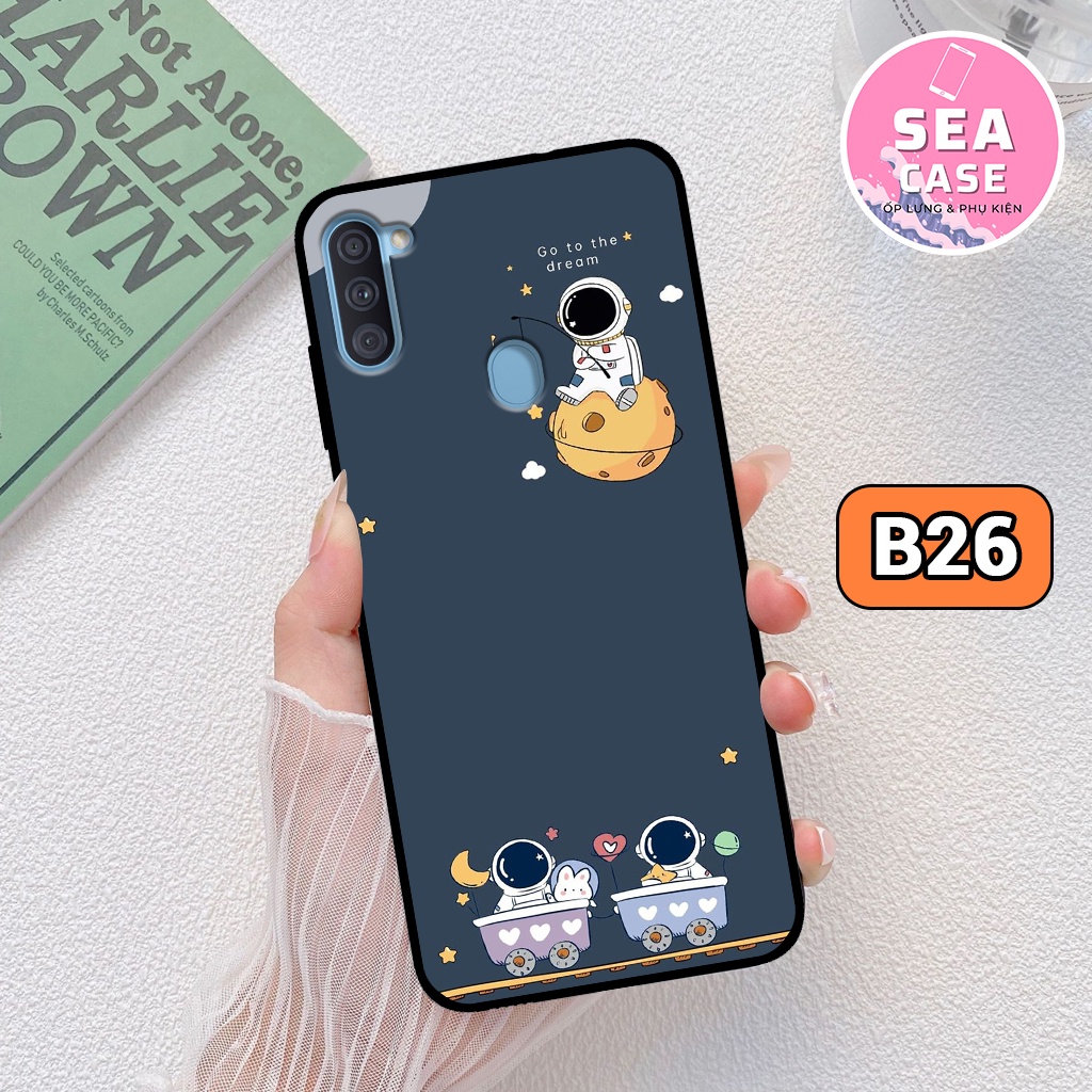 Ốp lưng Samsung A11/ M11 hình vũ trụ,hoạt hình,phi hành gia – ốp nhựa chống trầy,chống va đập