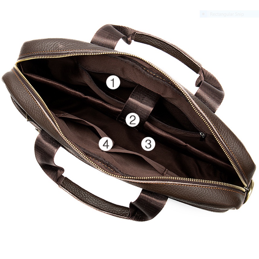 Túi xách nam công sở 100% da bò thật cao cấp phong cách mới 15,6&quot;