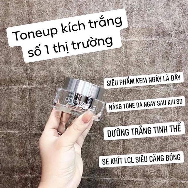 Combo 5 SAMPLE Kem Kích Trắng Váng Sữa, Cấp Ẩm Cho Da Orôche Po2 Tone Up Cream 3g x 5