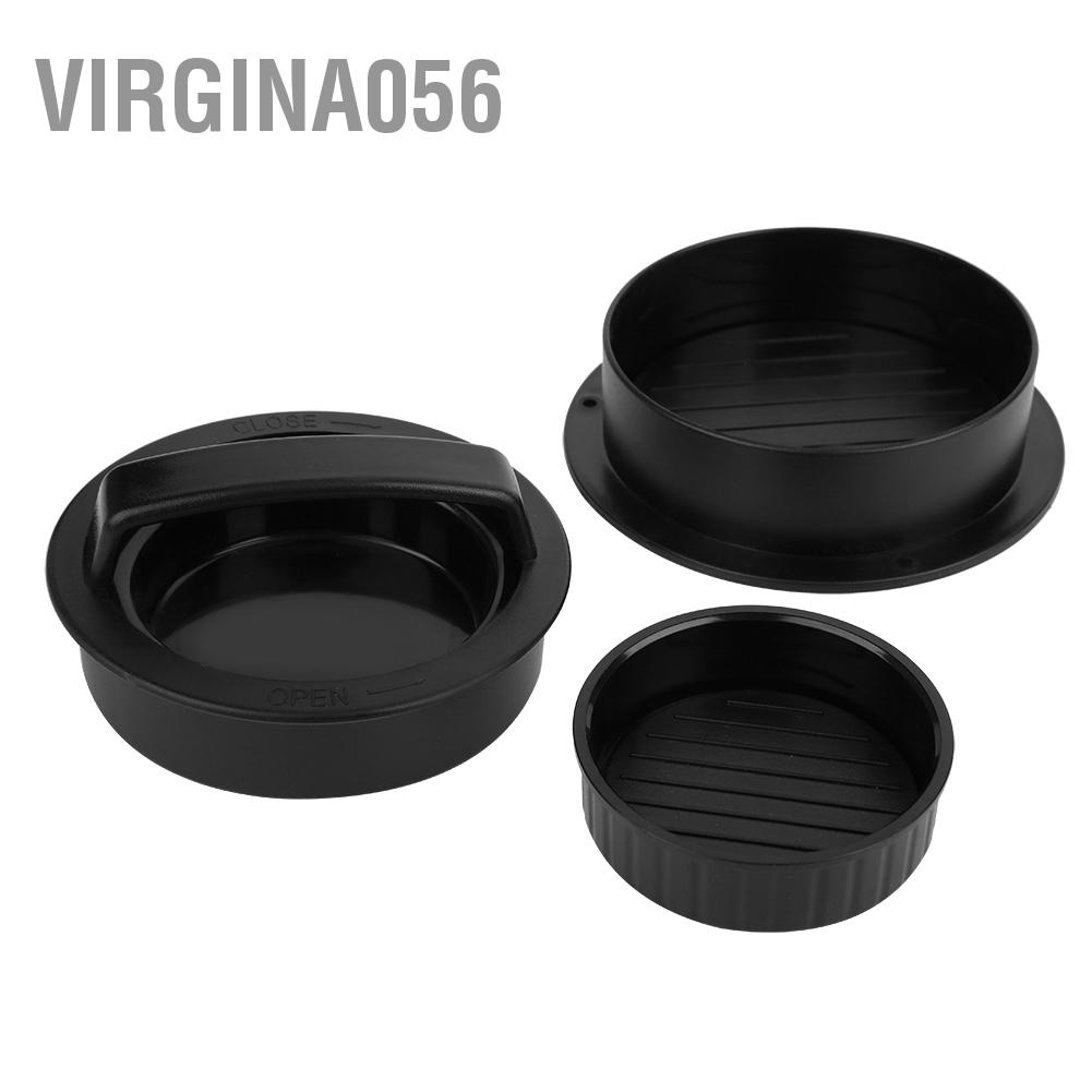 Virgina056 3 in 1 Function Burger Meat Press Hamburger Mold Making Tool Household Kitchen Supplies