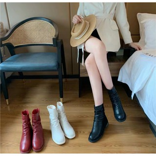 FREE SHIP Bốt nữ da nhăn cao cổ cực đẹp