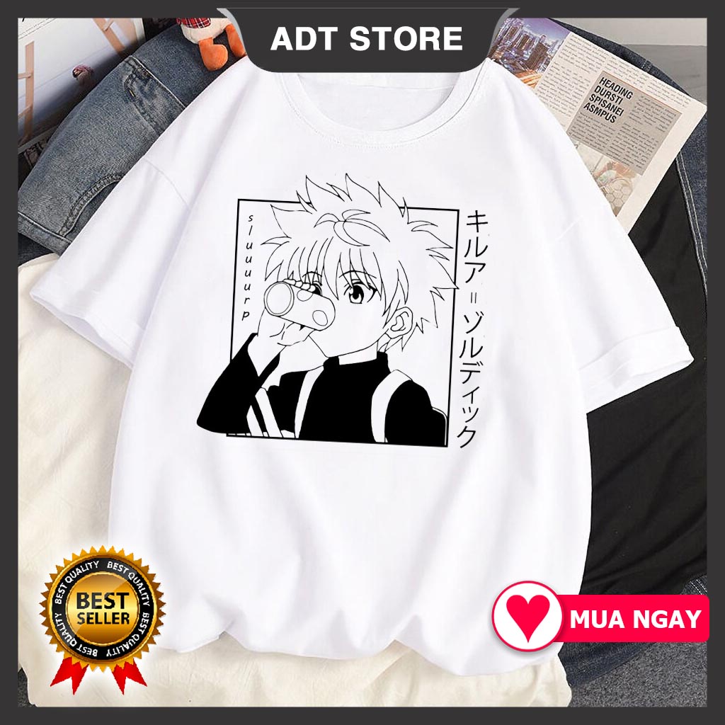Top 4 Mẫu Áo Phông Anime Shirt Killua Zoldyck Hunter X Hunter mẫu mới cực chât siêu HOT