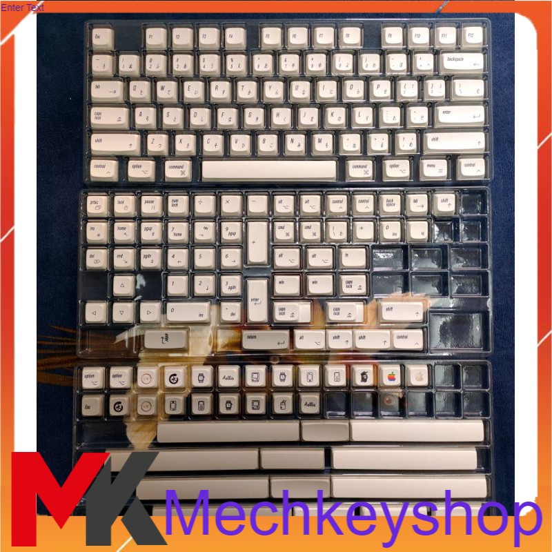 Bộ keycap XM Apple thick PBT dyesub 166 nút cho bàn phím cơ