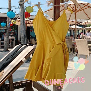 DUNEA Đồ Bơi Một Mảnh Buộc Dây Cổ