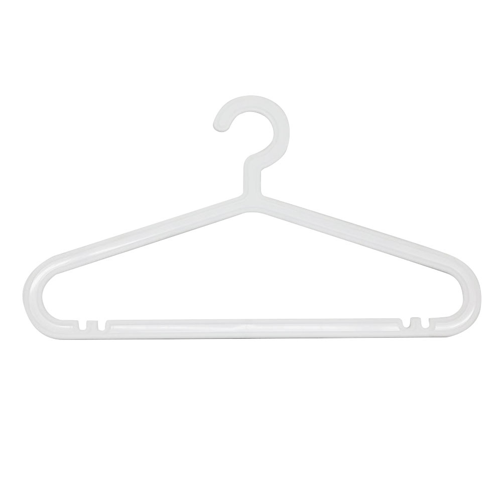 HomeBase PLIM Bộ 6 móc quần áo bằng nhựa Thái Lan W41.5xH23.5xD0.42 cm màu trắng