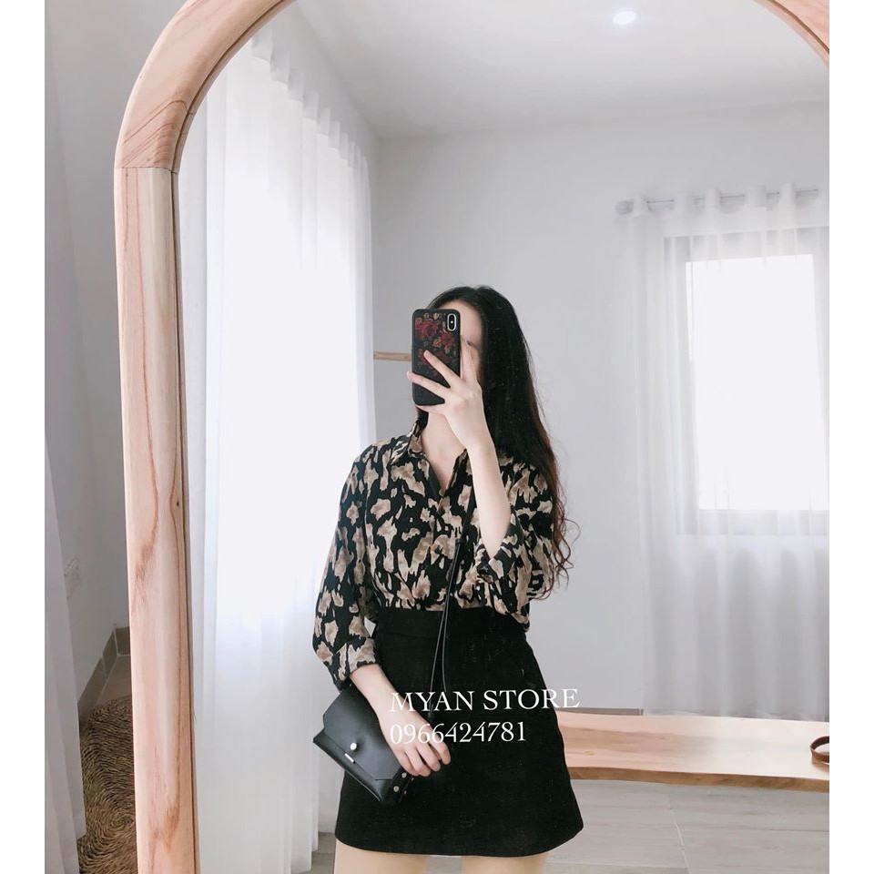 Chân váy 2 túi chéo V22004