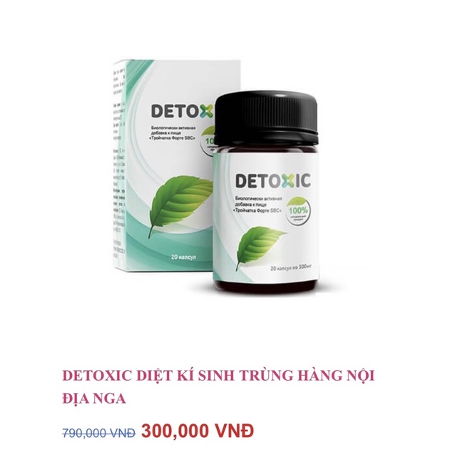 Detoxic của Nga di.ệt ký sinh trùng (KST)