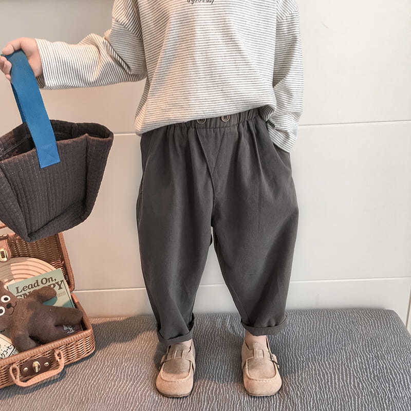 [Babycat] Hàng Có Sẵn Quần Ống Rộng Phong Cách Hàn Nhật Mùa Xuân Thu Phong Cách Phương Tây Cá Tính Thời Trang Xuân Thu Dành Cho Bé Trai 2022