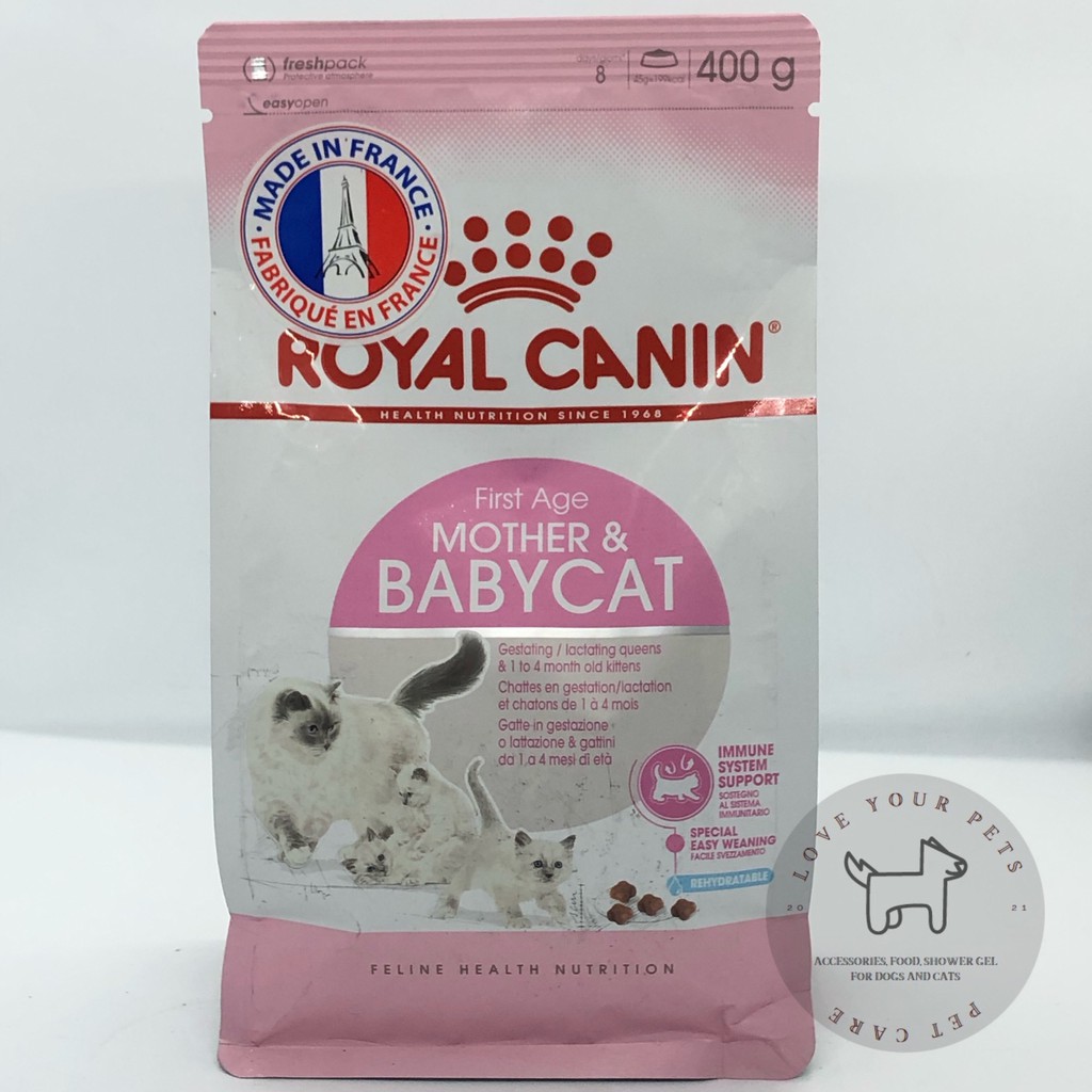 Thức ăn hạt Royal Canin Mother and Baby Cat dành cho mèo mẹ mang thai và mèo con - túi 400g