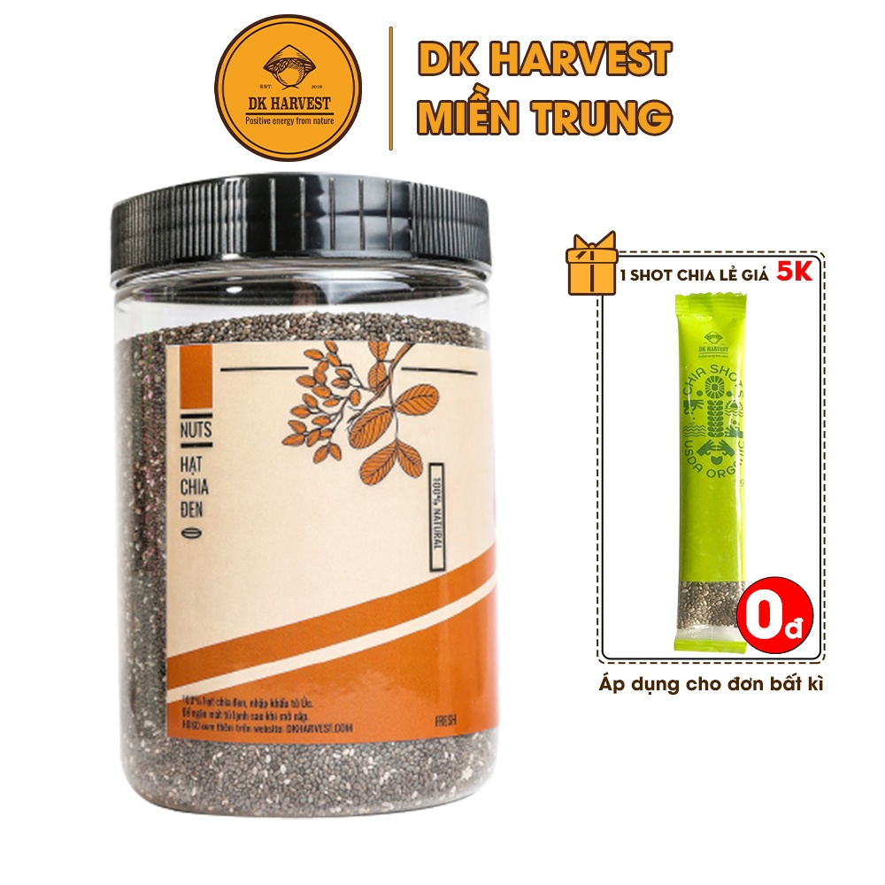 Hạt Chia Đen Organic DK Harvest Nhập Khẩu Úc - Hạt chia chính hãng, Hạt chia hữu cơ