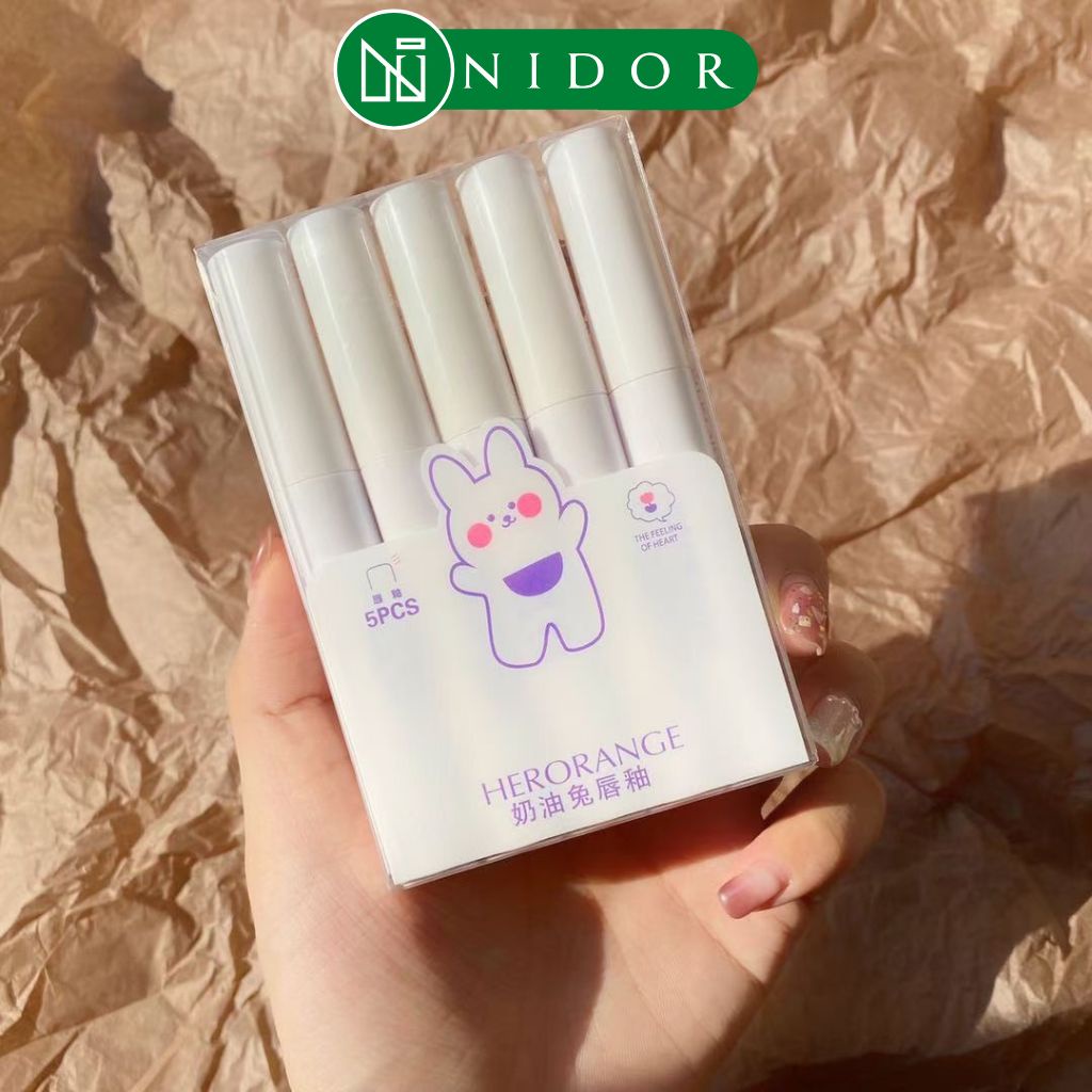 Set 5 Son Kem Thỏ HERORANGE - Nội Địa Trung