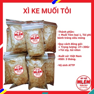 Bánh tráng trộn phơi sương xì ke muối nhuyễn muối tỏi tây ninh túi 30gr đồ ăn vặt mlem
