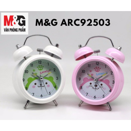 Đồng Hồ Báo Thức Sinh Viên Reo To Bằng Chuông Cơ Học M&amp;G ARC92503 ( màu ngẫu nhiên )