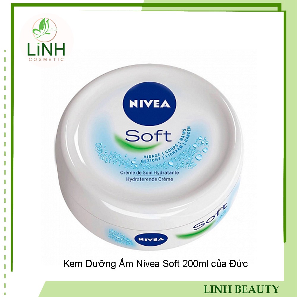 Kem Dưỡng Ẩm Nivea Soft 200ml của Đức