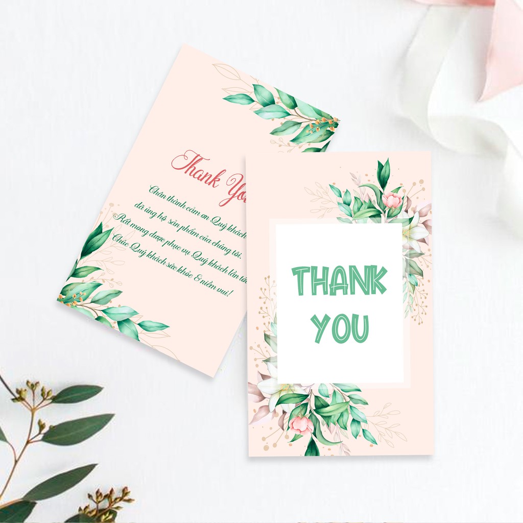 100 thiệp cảm ơn, thẻ cám ơn cho shop bán hàng online