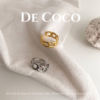 Nhẫn nữ decoco acc kette xích nối