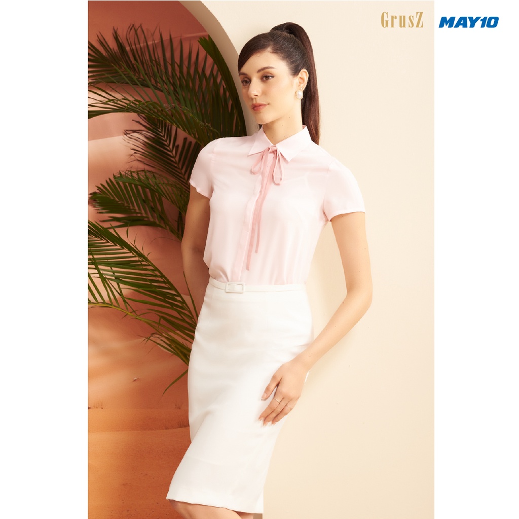 Áo sơ mi nữ GZ cộc tay mã  010222029GZON TT1334